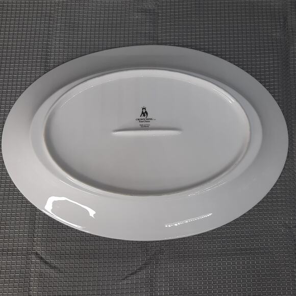 Vintage CROWN MING Princess Pattern 14" Oval Serving Platter - Picture 7 of 8